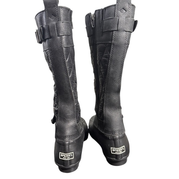 NWOT Sperry Women's Saltwater Buckle Nylon Quilted Winter Boots 6.5 - Picture 3 of 7